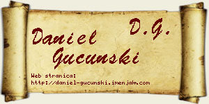 Daniel Gucunski vizit kartica